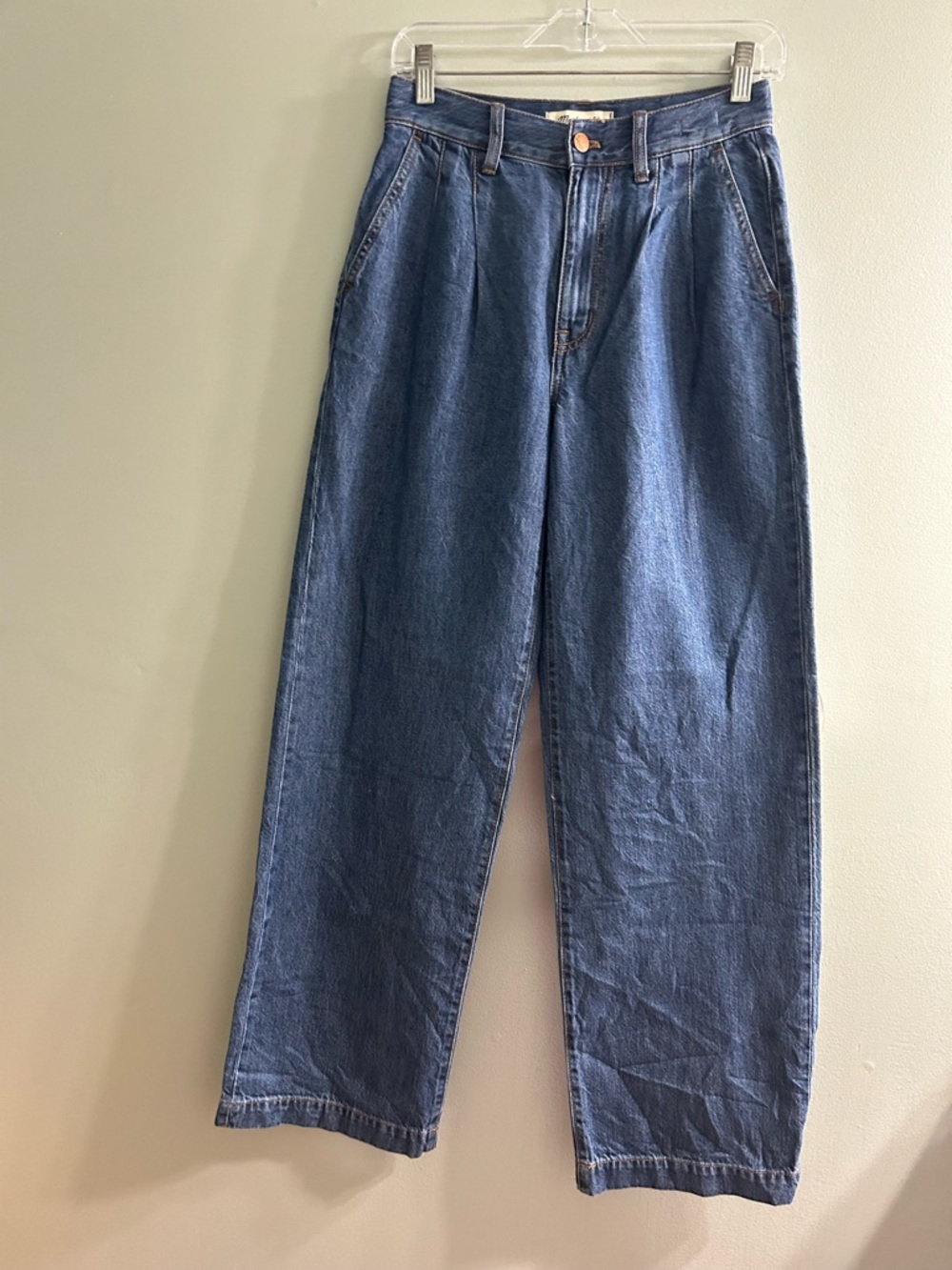 Madewell The Harlow Wide-Leg Jean in Fairson Wash classic denim - Picture 6 of 10